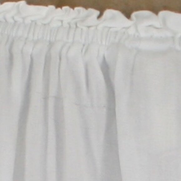 ELAN Romper Shorts Oversized Summer Bell Sleeve Festival Beach Ruffle White SM - Picture 10 of 17